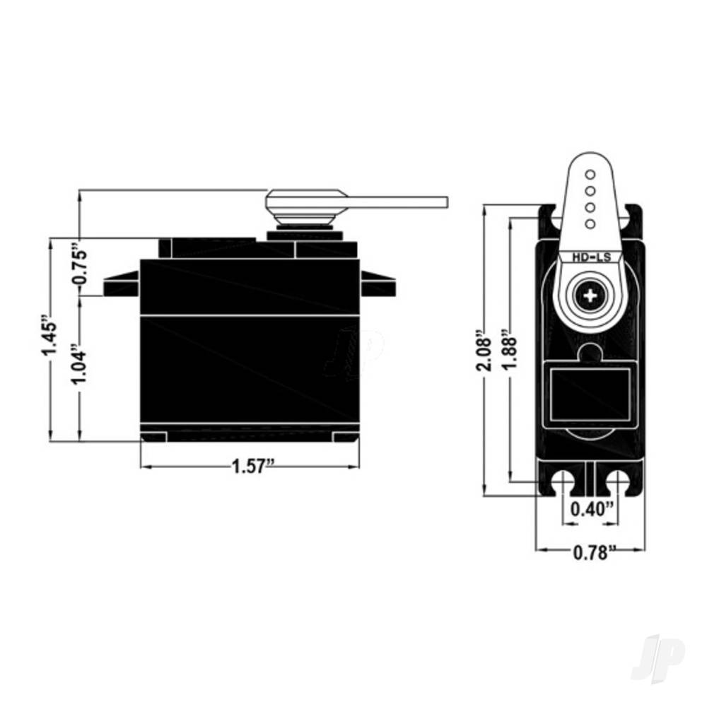 Hitec HS-430BH Standard Analogue Cored Servo 45.5g 5kg/0.14s 6.0V - 7.4V-8