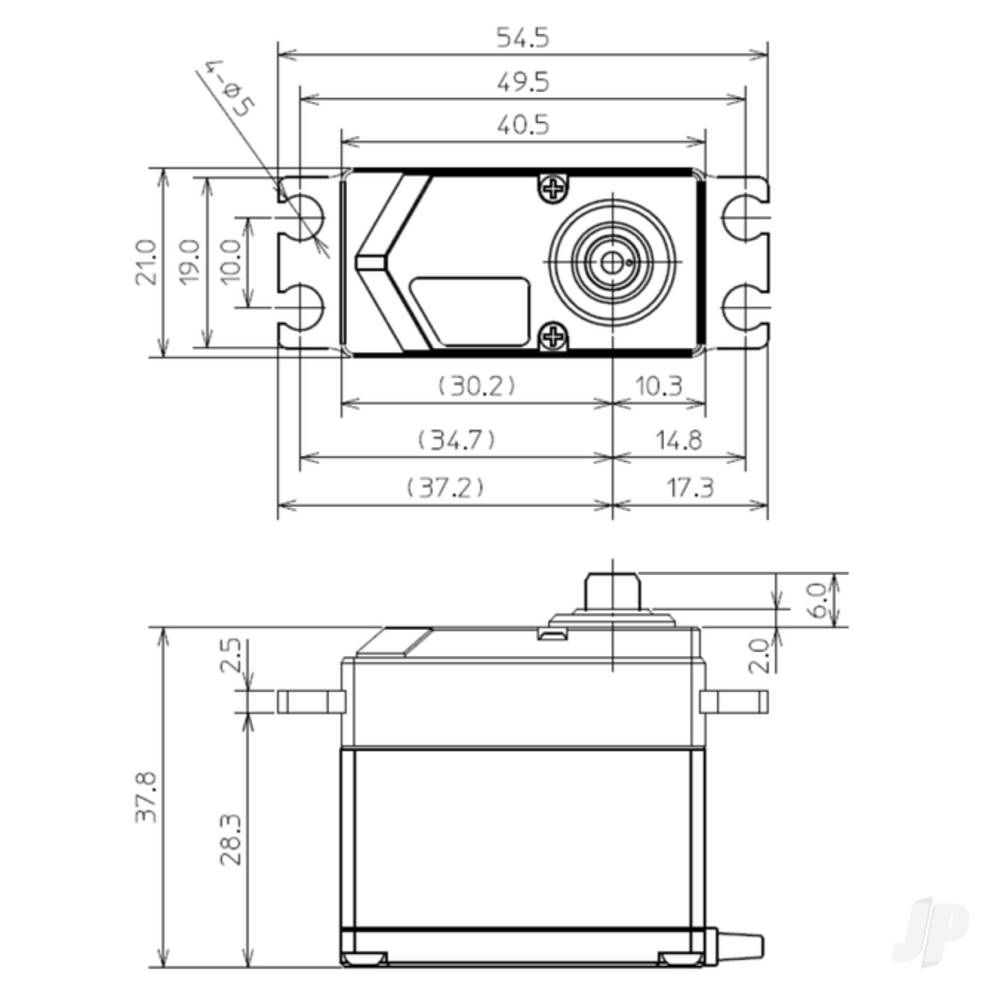 HPS-H701 Standard Brushless Servo PWM/S.Bus2 40.0kg 0.07s 4.8V - 7.4V-5
