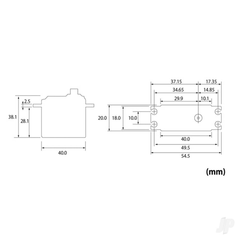 Futaba S-C300 Standard Digital Servo PWM/S.BUS2 9.6kg 0.12s 4.8V - 7.4V-5