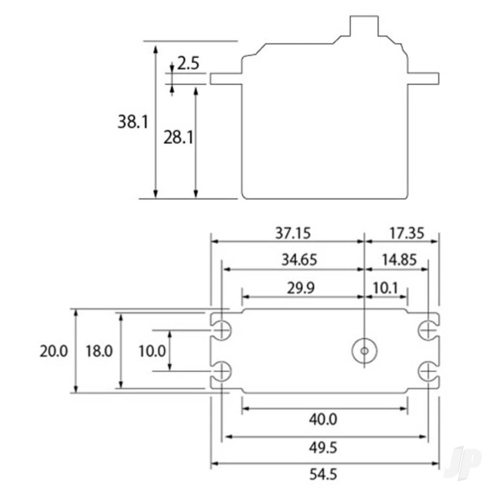 Futaba S-C300 Standard Digital Servo PWM/S.BUS2 9.6kg 0.12s 4.8V - 7.4V-6