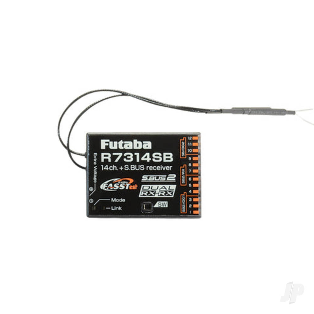 Futaba R7314SB 14-Channel (PWM) Air Receiver (26-Channel S.BUS) FASSTest - High Gain Aerials-4