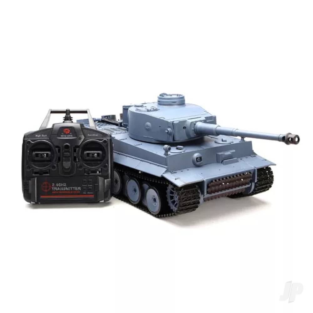 Henglong 1:16 German Tiger I with Infrared Battle System (2.4GHz + Shooter + Smoke + Sound + Metal Gearbox)-3
