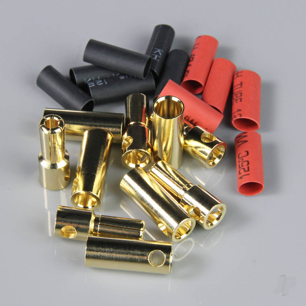 55mm-gold-connector-pairs-including-heat-shrink-5-pcs