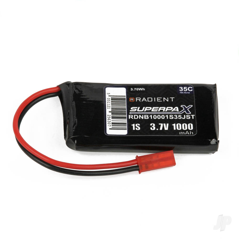 lipo-1s-1000mah-37v-35c-jst