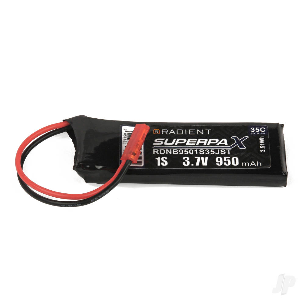 lipo-1s-950mah-37v-35c-jst