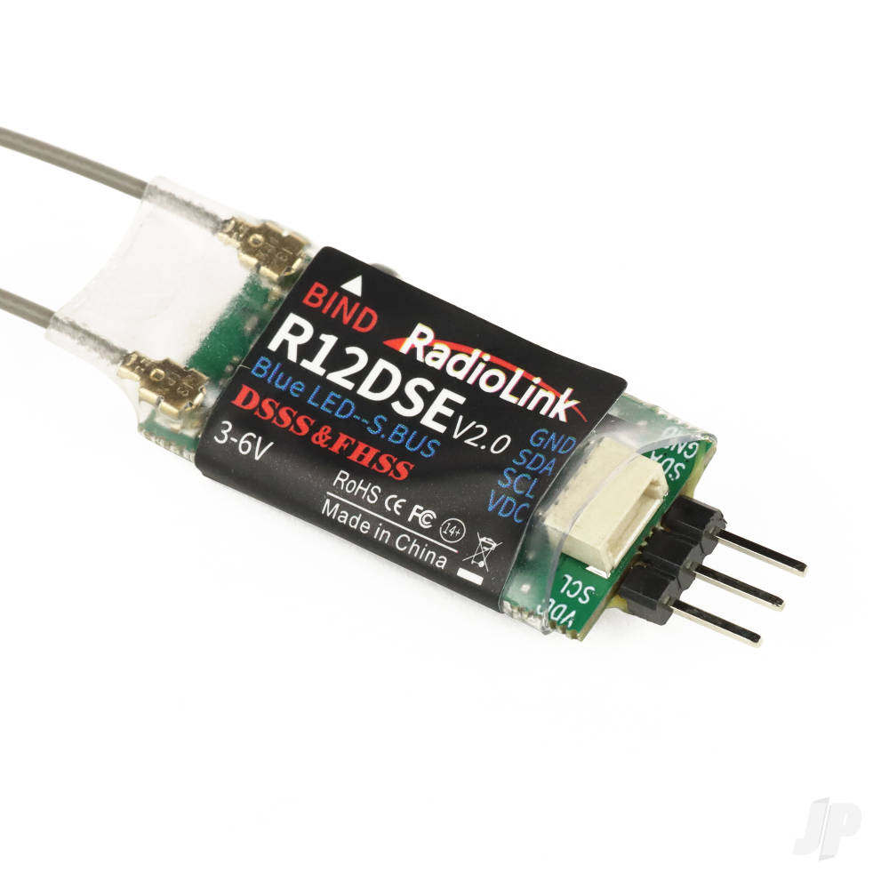 RadioLink R12DSE 2.4GHz 12-Channel S.Bus Mini Receiver