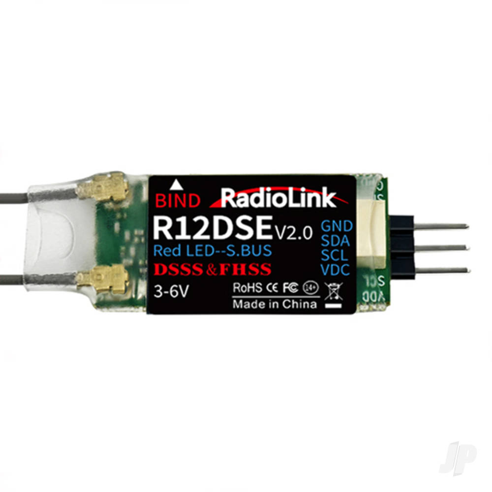 RadioLink R12DSE 2.4GHz 12-Channel S.Bus Mini Receiver-3