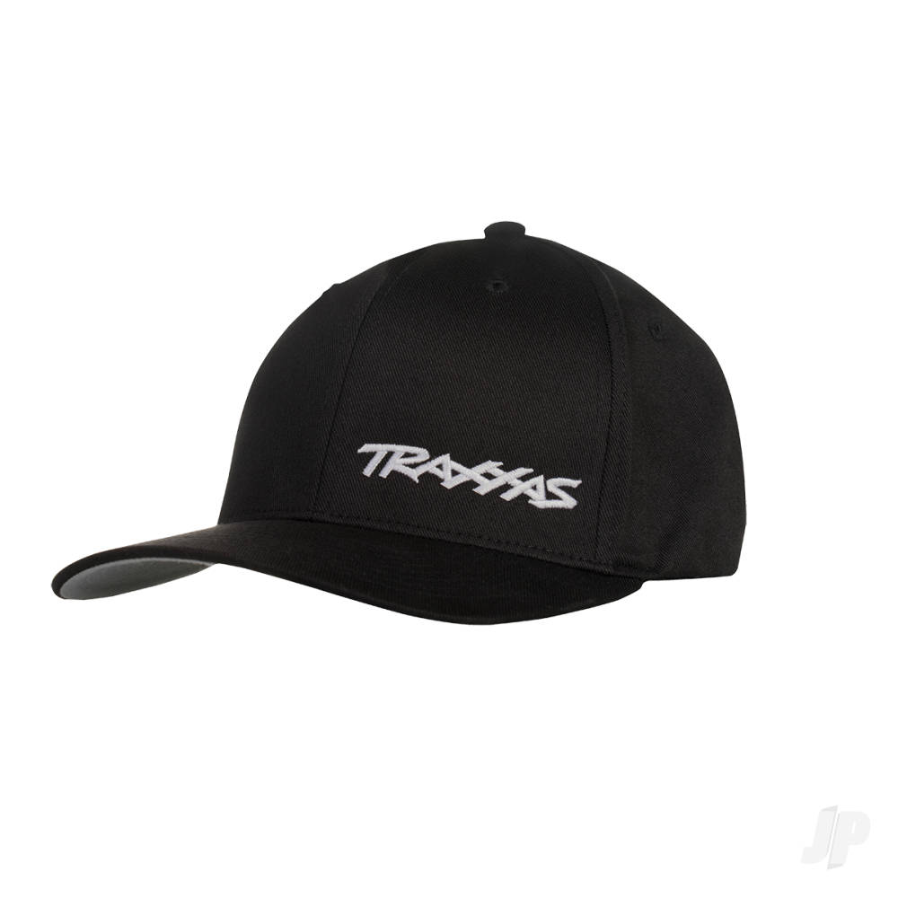 Traxxas Flex Hat Curve Bill Black / White Small Traxxas Logo-2