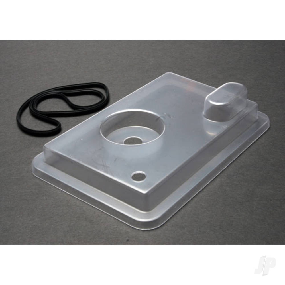 Traxxas Radio box lid (Clear) / rubber gasket (1pc) (for use with remote push button)