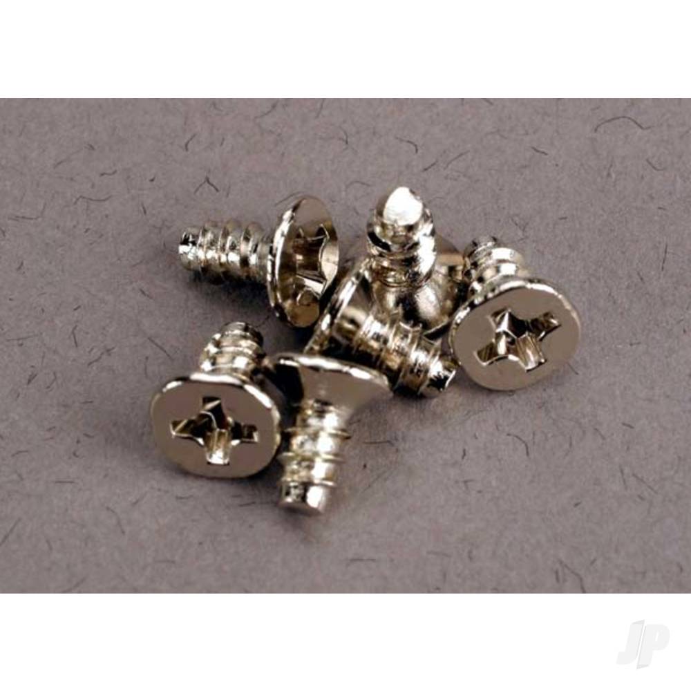 Traxxas Screws, 3x6mm countersunk self-tapping (6 pcs)