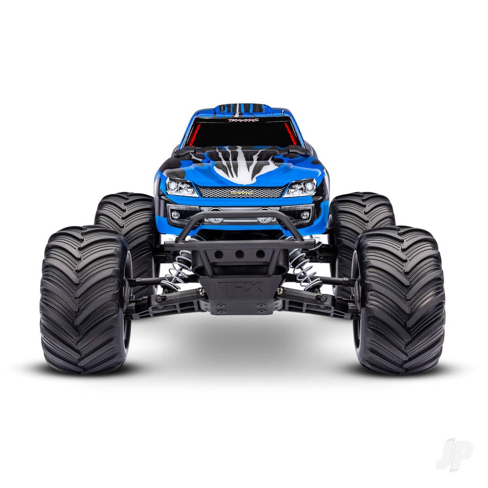 Traxxas Stampede HD 1:10 2WD RTR Monster Truck, BlueX (+ TQ 2-ch, XL-5, Titan 550, 7-Cell NiMH, 4A USB-C Charger)-2