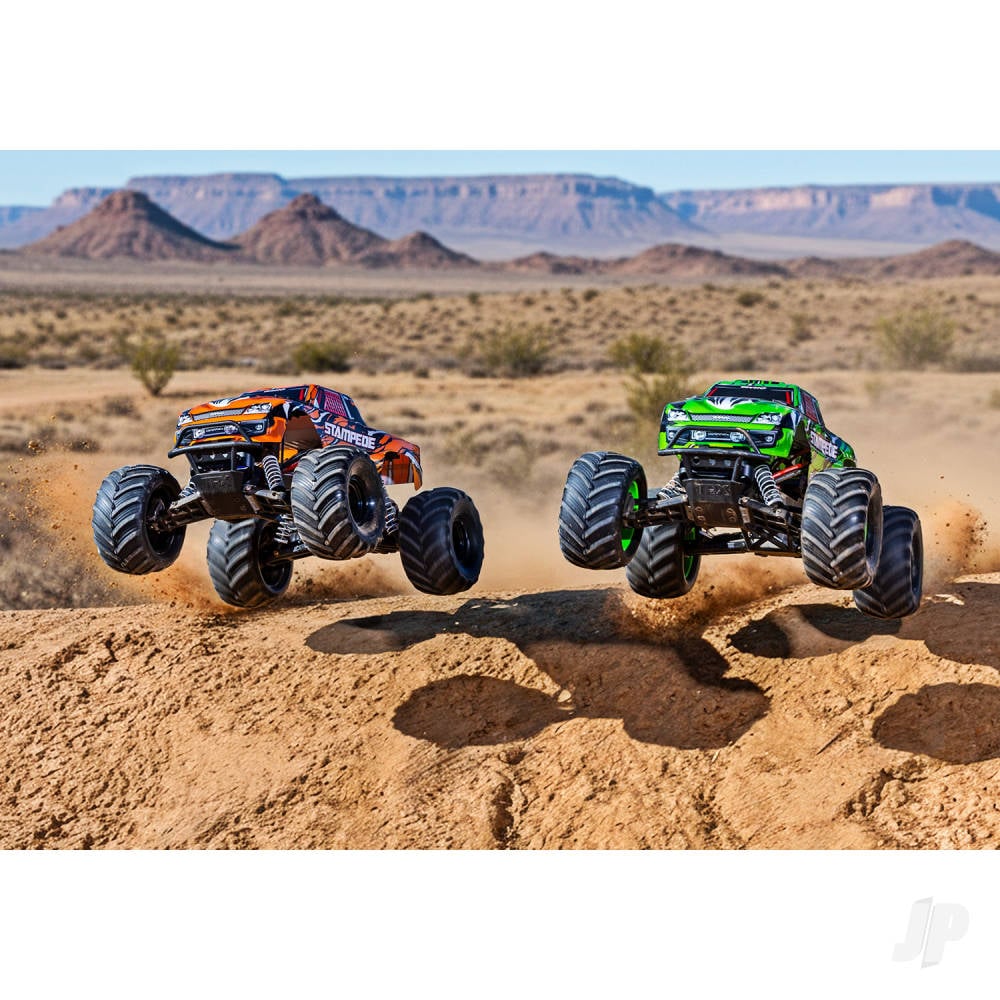 Traxxas Stampede HD 1:10 2WD RTR Monster Truck, GreenX (+ TQ 2-ch, XL-5, Titan 550, 7-Cell NiMH, 4A USB-C Charger)-5