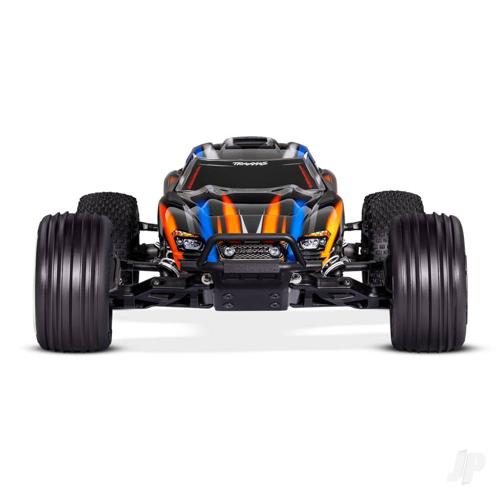 Traxxas Rustler HD BL-2S 1:10 2WD RTR Stadium Truck, Orange (+ TQ 2-ch, BL-2S, 3300kV, Clipless Body)-2