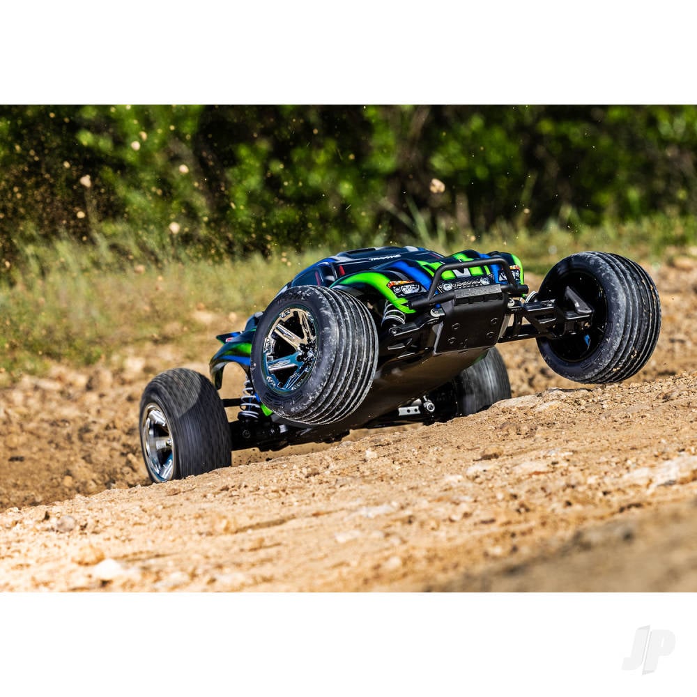 Traxxas Rustler HD BL-2S 1:10 2WD RTR Stadium Truck, Orange (+ TQ 2-ch, BL-2S, 3300kV, Clipless Body)-4