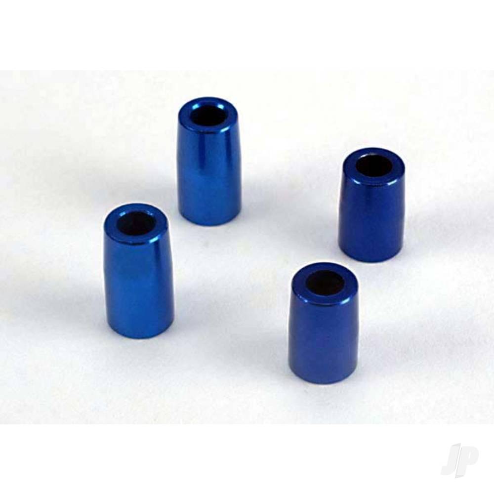 Traxxas TapeRed bearing block spacers (Blue-anodised, aluminium) (3x6x10.75mm) (2 pcs) / (3x6x8.9mm) (2 pcs)