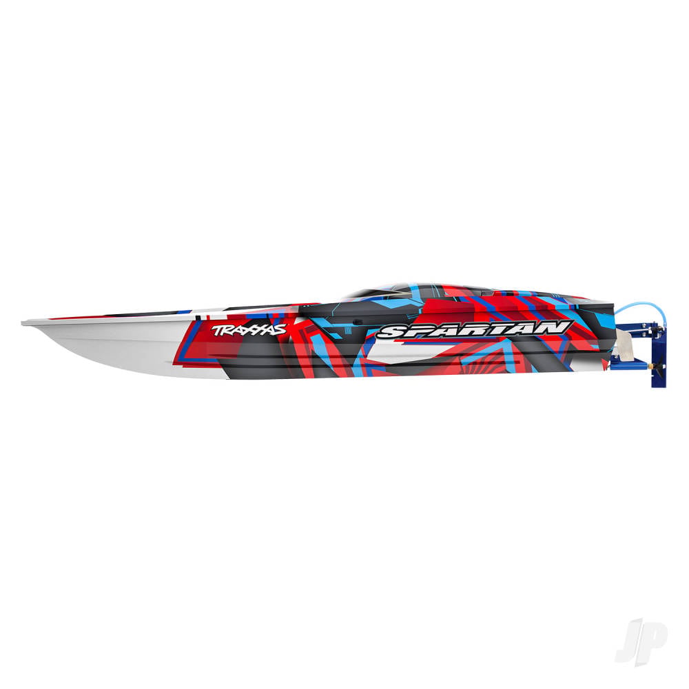 Traxxas Spartan VXL 1:10 36in Electric Brushless Race Boat, Red (+ TQi 2-ch, TSM, VXL-6s marine, Velineon 540XL)-2