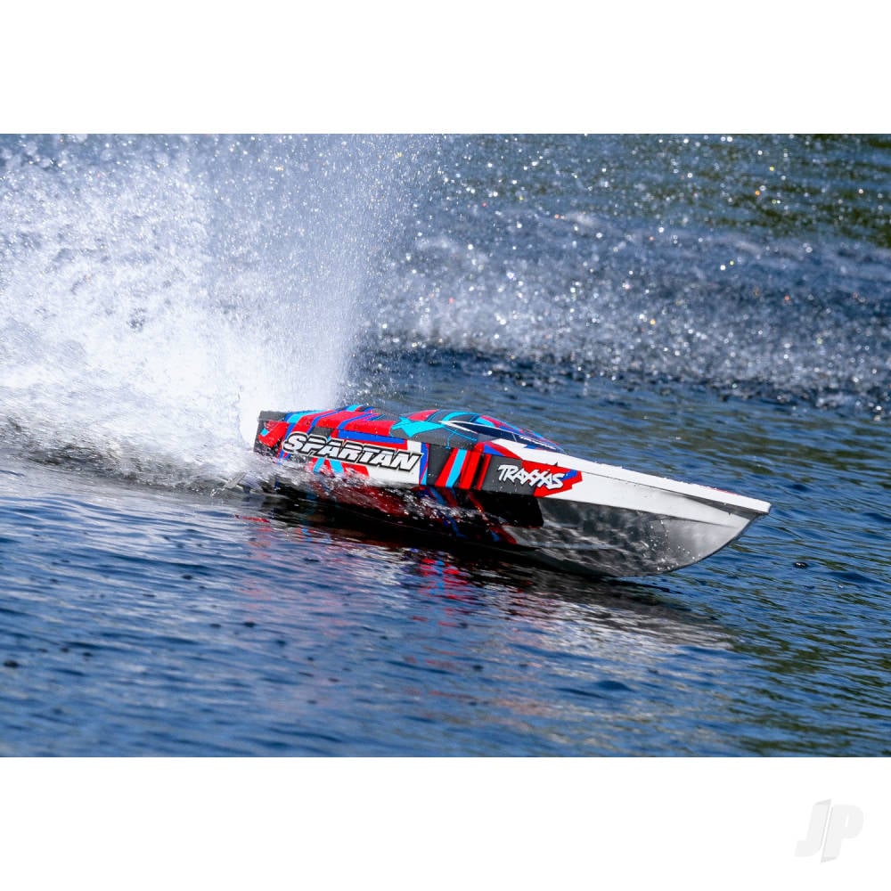 Traxxas Spartan VXL 1:10 36in Electric Brushless Race Boat, Red (+ TQi 2-ch, TSM, VXL-6s marine, Velineon 540XL)-3