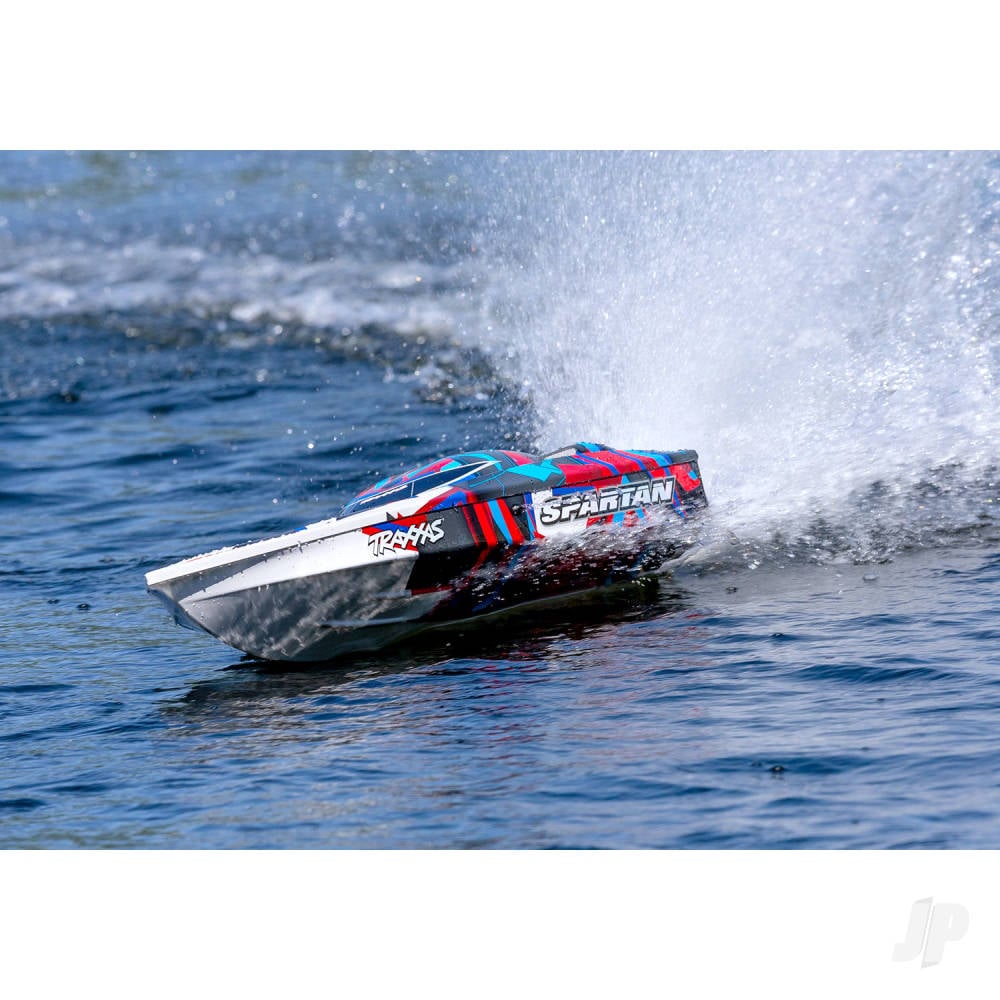 Traxxas Spartan VXL 1:10 36in Electric Brushless Race Boat, Red (+ TQi 2-ch, TSM, VXL-6s marine, Velineon 540XL)-5