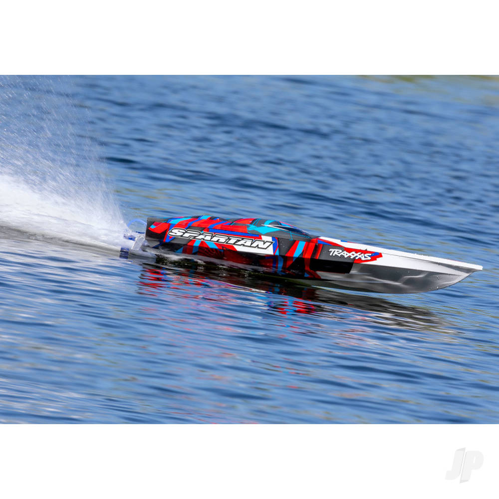 Traxxas Spartan VXL 1:10 36in Electric Brushless Race Boat, Red (+ TQi 2-ch, TSM, VXL-6s marine, Velineon 540XL)-7