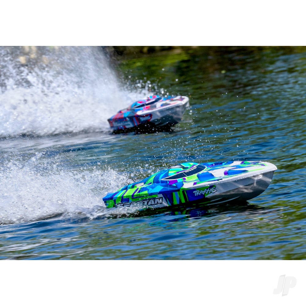 Traxxas Spartan VXL 1:10 36in Electric Brushless Race Boat, Red (+ TQi 2-ch, TSM, VXL-6s marine, Velineon 540XL)-9