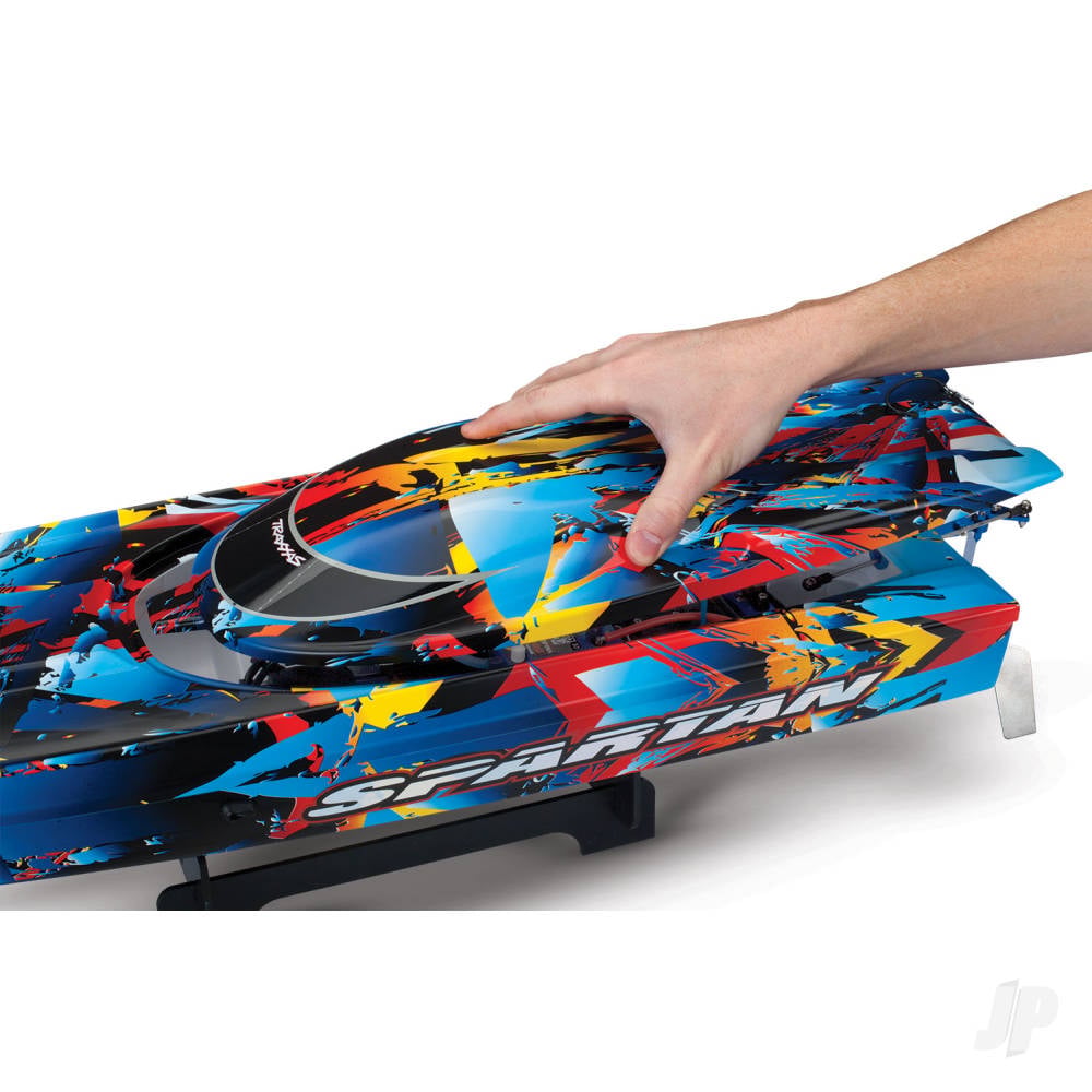Traxxas Spartan VXL 1:10 36in Electric Brushless Race Boat, Red (+ TQi 2-ch, TSM, VXL-6s marine, Velineon 540XL)-14