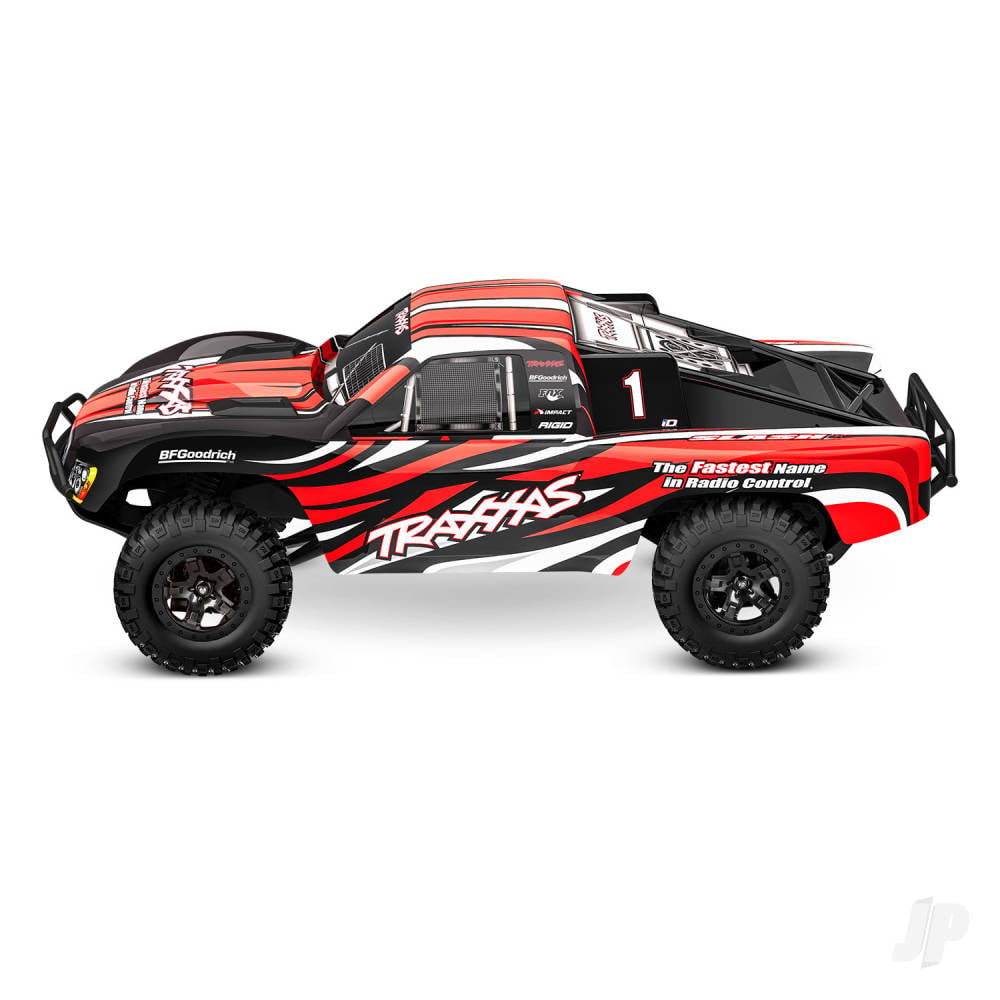 Traxxas Slash HD 1:10 2WD RTR Short Course Truck, RedX (+ TQ 2-ch, Titan 550 12T, XL-5, Clipless Body)-2