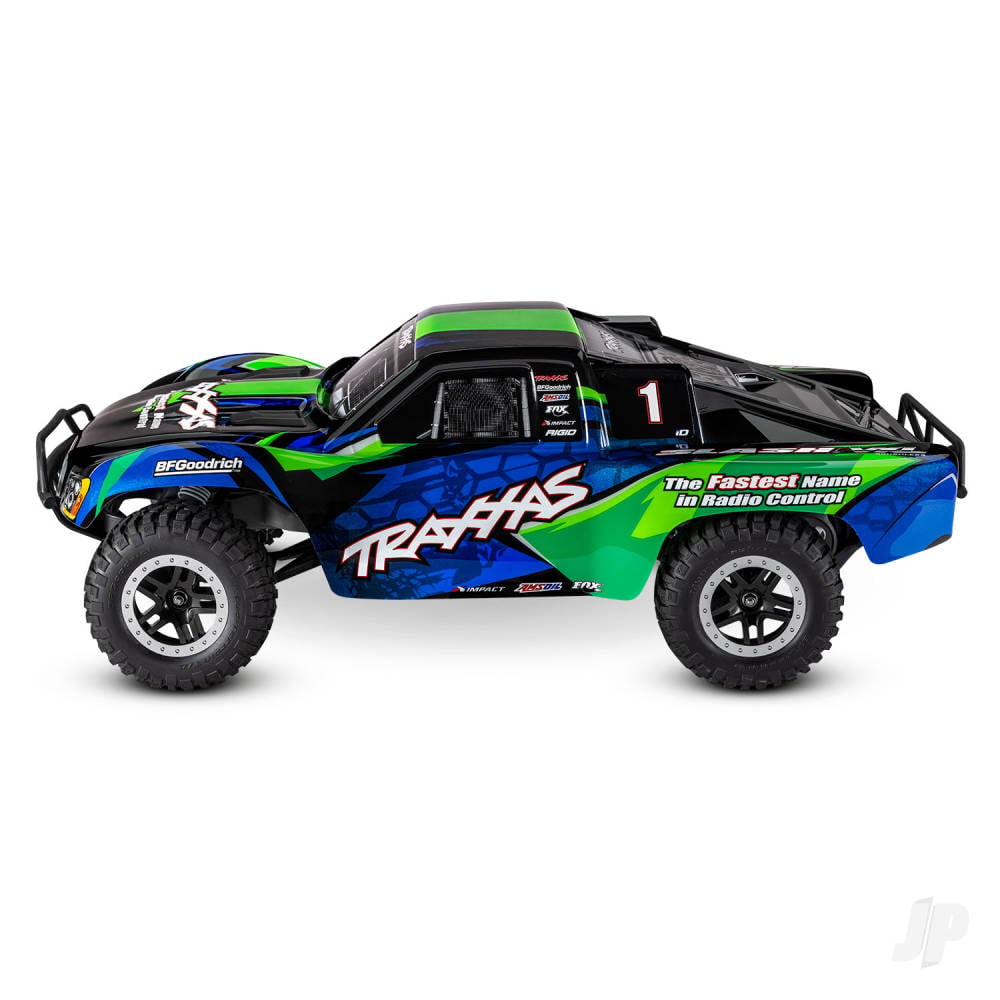 Traxxas Slash VXL 1:10 2WD RTR Brushless Electric Short Course Truck, Green (+ TQi 2-ch, TSM, VXL-3s, Velineon 3500, Magnum 272R, Clipless Body)-4