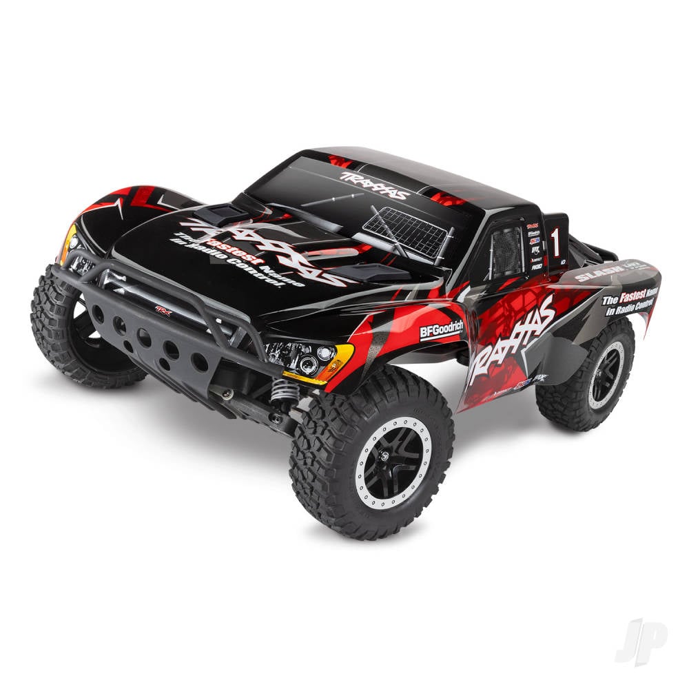 Traxxas Slash VXL 1:10 2WD RTR Brushless Electric Short Course Truck, Red (+ TQi 2-ch, TSM, VXL-3s, Velineon 3500, Magnum 272R, Clipless Body)