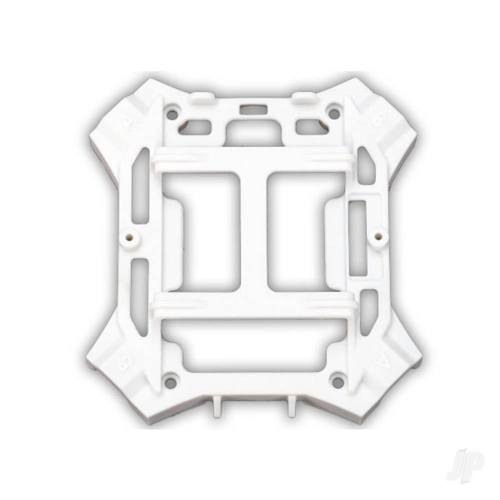 Traxxas Main frame, lower (White) / 1.6x5mm BCS (self-tapping) (4 pcs)
