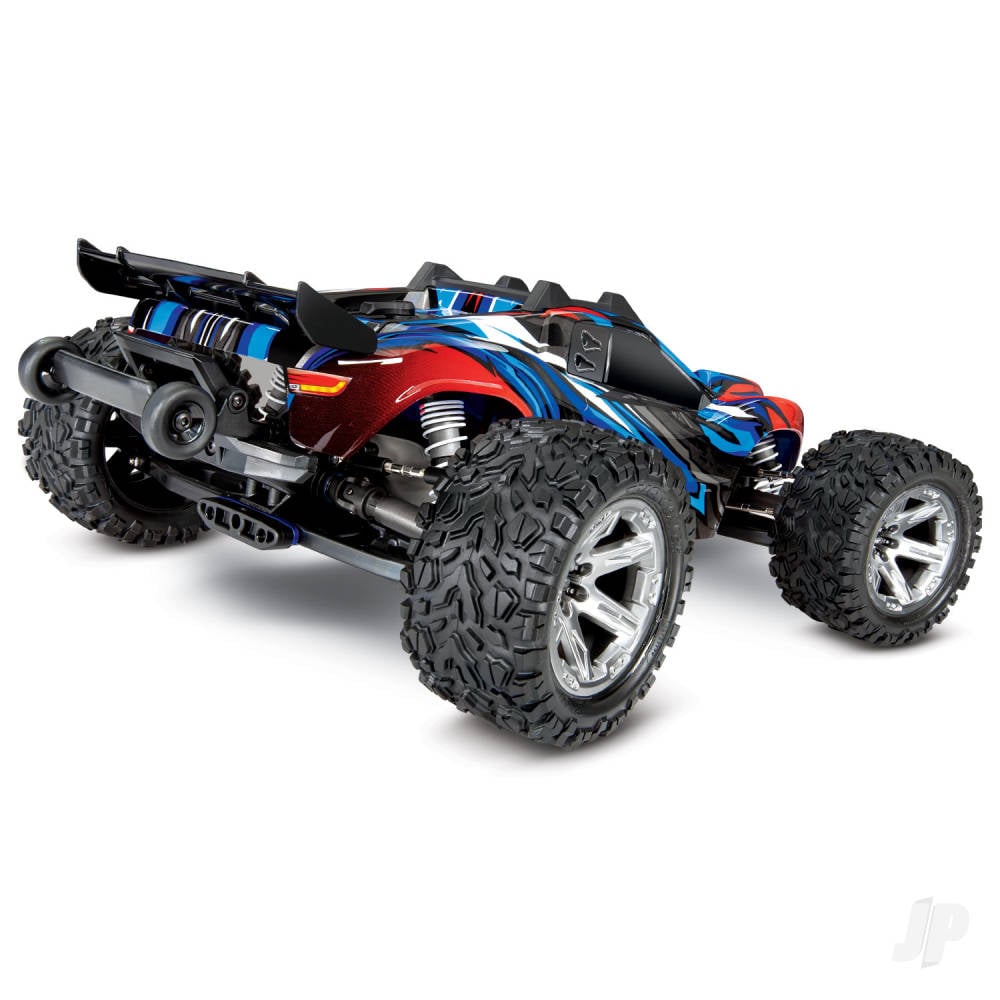 Traxxas Rustler 4X4 VXL 1:10 4WD RTR Brushless Electric Stadium Truck, Blue (+ TQi 2-ch, TSM, VXL-3s, Velineon 3500kV)-3