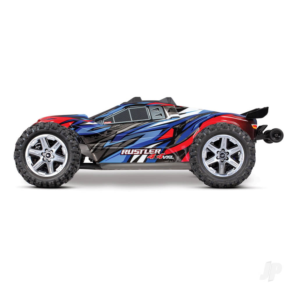 Traxxas Rustler 4X4 VXL 1:10 4WD RTR Brushless Electric Stadium Truck, Blue (+ TQi 2-ch, TSM, VXL-3s, Velineon 3500kV)-4