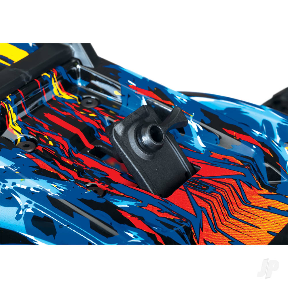 Traxxas Rustler 4X4 VXL 1:10 4WD RTR Brushless Electric Stadium Truck, Blue (+ TQi 2-ch, TSM, VXL-3s, Velineon 3500kV)-8