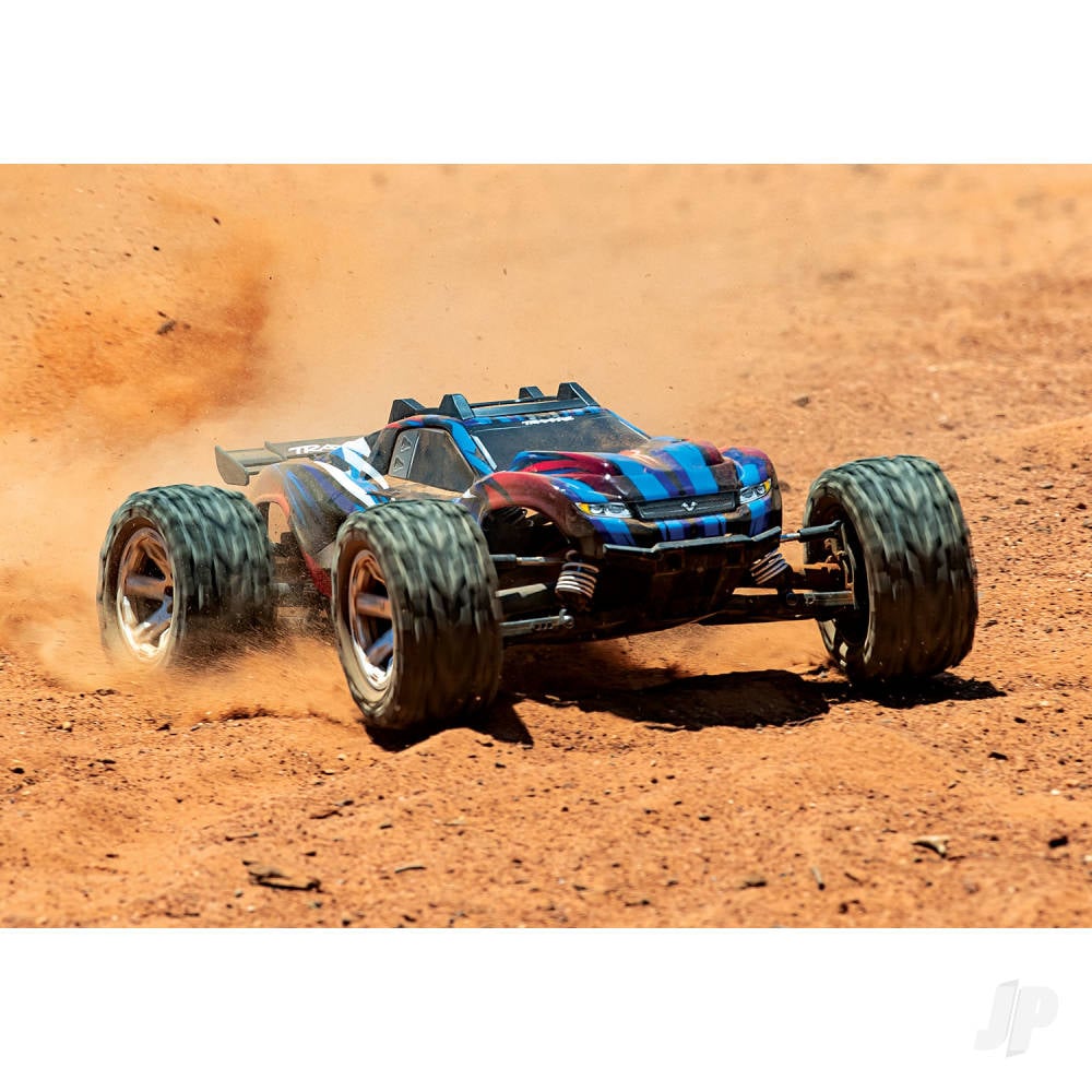 Traxxas Rustler 4X4 VXL 1:10 4WD RTR Brushless Electric Stadium Truck, Blue (+ TQi 2-ch, TSM, VXL-3s, Velineon 3500kV)-13