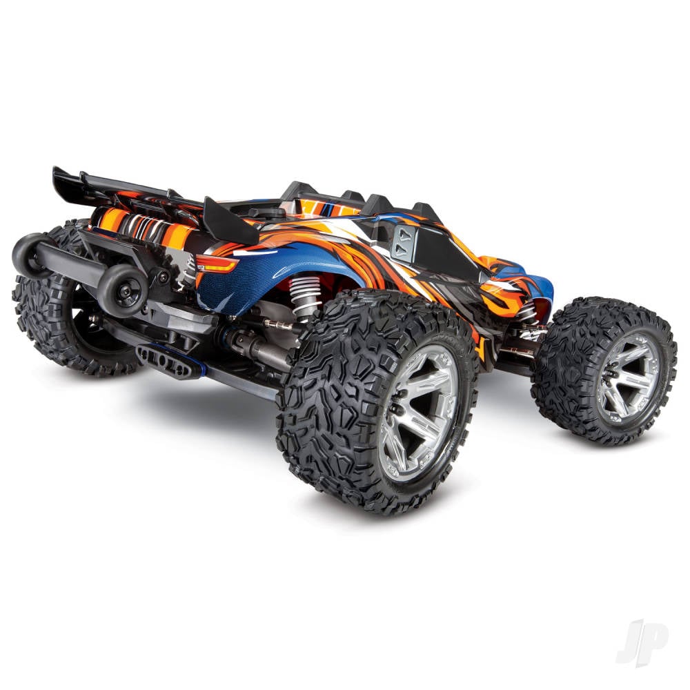 Traxxas Rustler 4X4 VXL 1:10 4WD RTR Brushless Electric Stadium Truck, Orange (+ TQi 2-ch, TSM, VXL-3s, Velineon 3500kV)-3