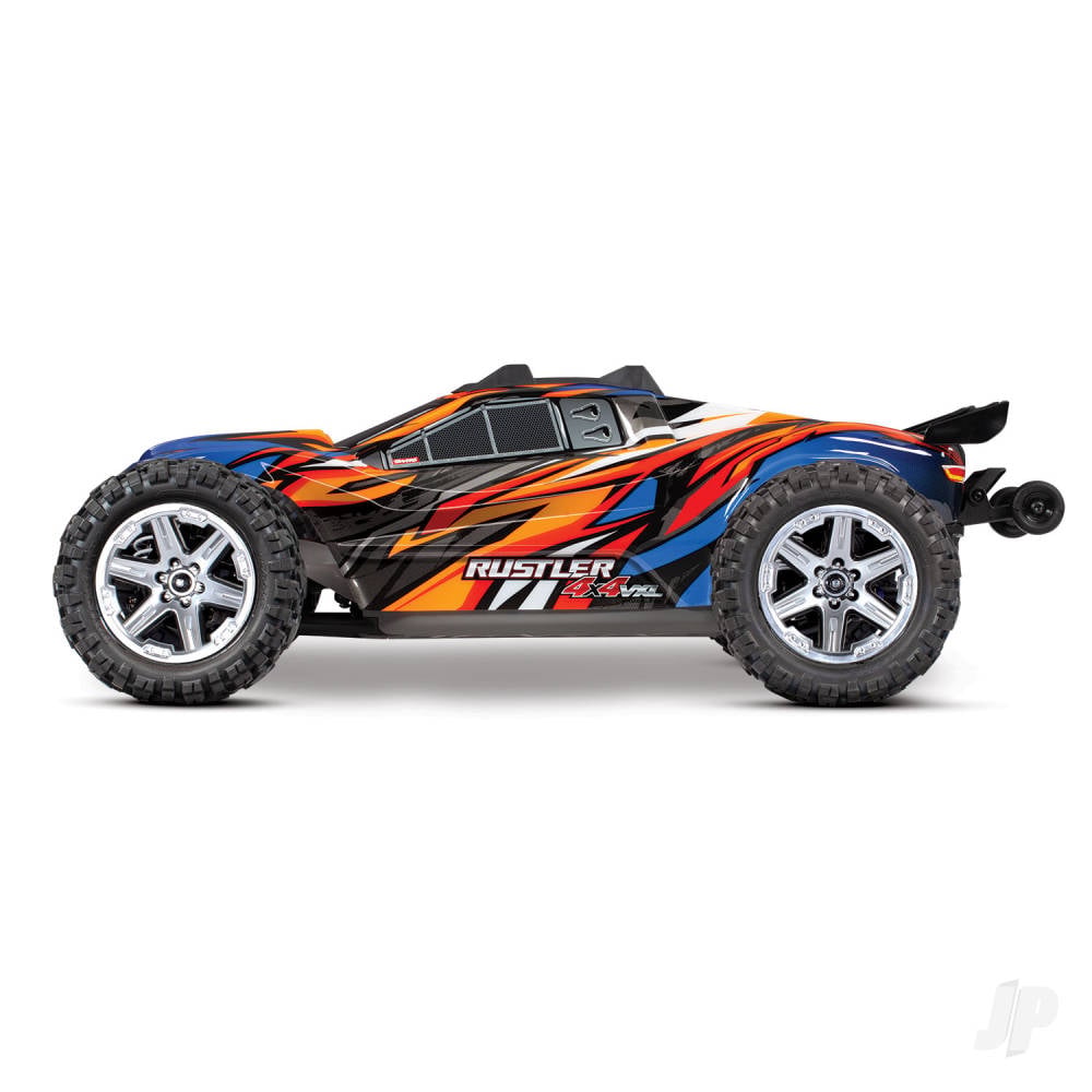 Traxxas Rustler 4X4 VXL 1:10 4WD RTR Brushless Electric Stadium Truck, Orange (+ TQi 2-ch, TSM, VXL-3s, Velineon 3500kV)-4