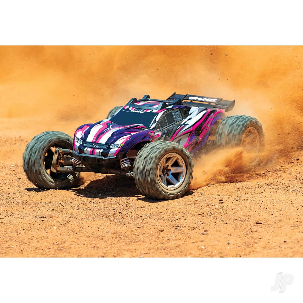 Traxxas Rustler 4X4 VXL 1:10 4WD RTR Brushless Electric Stadium Truck, Orange (+ TQi 2-ch, TSM, VXL-3s, Velineon 3500kV)-14
