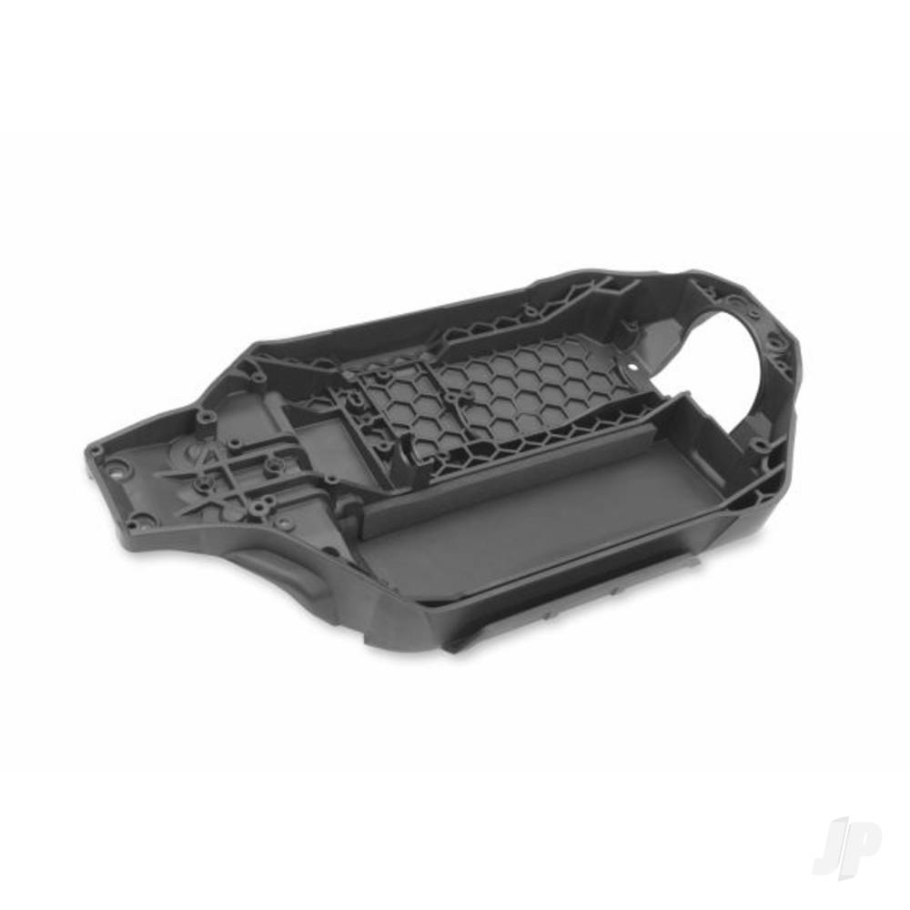 Traxxas Chassis, Steel-Grey (162mm long battery compartment) (fits flat style battery packs) (use only with #7430R front bulkhead & #6726X battery hold-down)