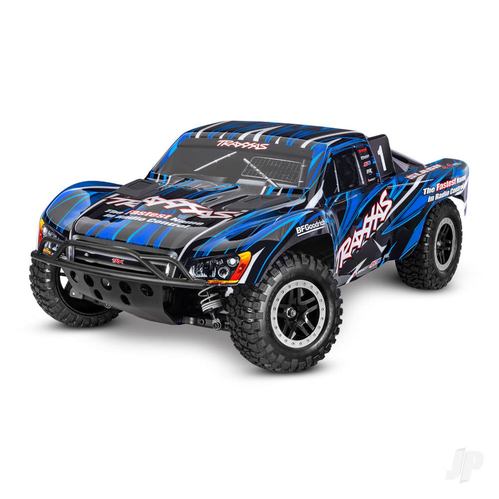 Traxxas Slash VXL 1:10 4X4 RTR Short Course Truck, Blue (+ TQ 2-ch, VXL-3S, Velineon 3500kV, Clipless Body)
