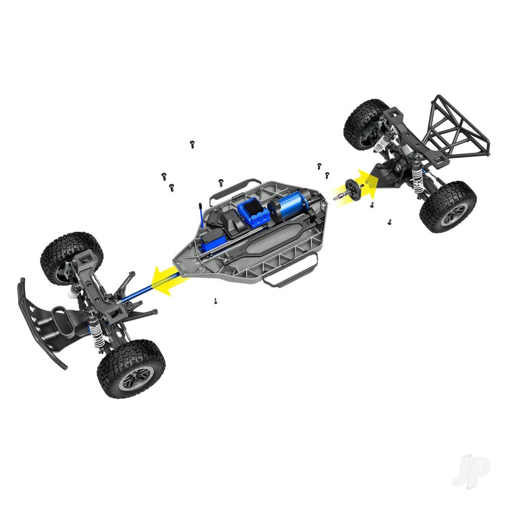 Traxxas Slash VXL 1:10 4X4 RTR Short Course Truck, Orange (+ TQ 2-ch, VXL-3S, Velineon 3500kV, Clipless)-7