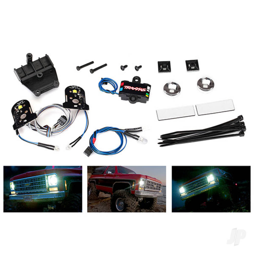 traxxas-led-light-set-contains-headlights-tail-lights-side-marker-lights-distribution-block-fits-8130-body-requires-8028-power-supply