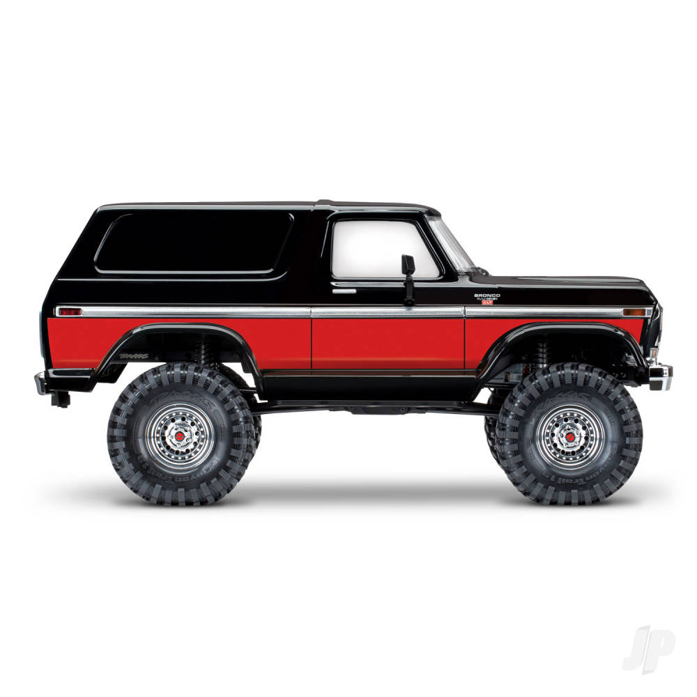 Traxxas TRX-4 1979 Ford Bronco 1:10 4X4 Electric RTD All-Terrain Crawler, Red (+ TQ 2-ch, XL-5 HV, Titan 550, Clipless Body)-2