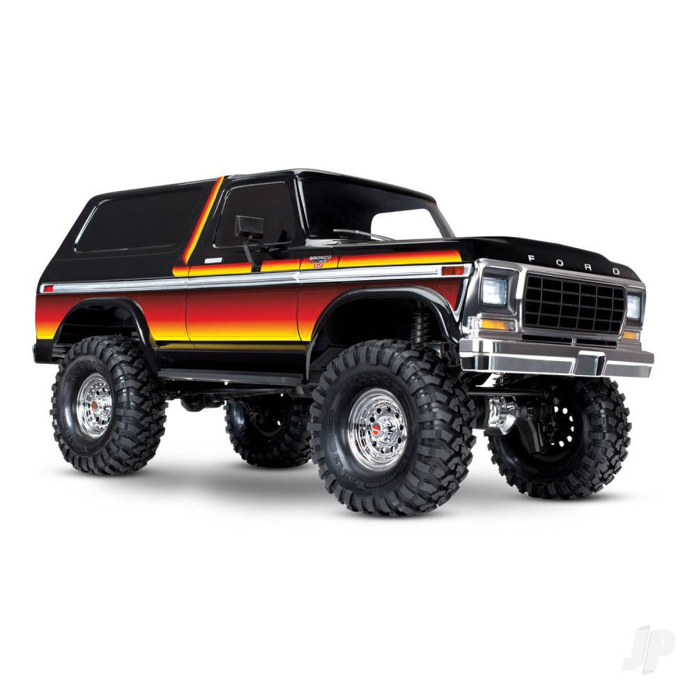 Traxxas TRX-4 1979 Ford Bronco 1:10 4X4 Electric RTD All-Terrain Crawler, Sunset (+ TQ 2-ch, XL-5 HV, Titan 550, Clipless Body)