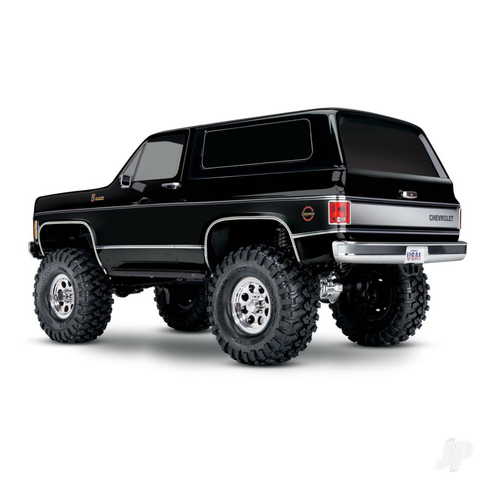 Traxxas TRX-4 1979 Chevy Blazer 1:10 4X4 Electric All-Terrain Crawler, Black (+ TQ 2-ch, XL-5 HV, Titan 550, Clipless Body)-2