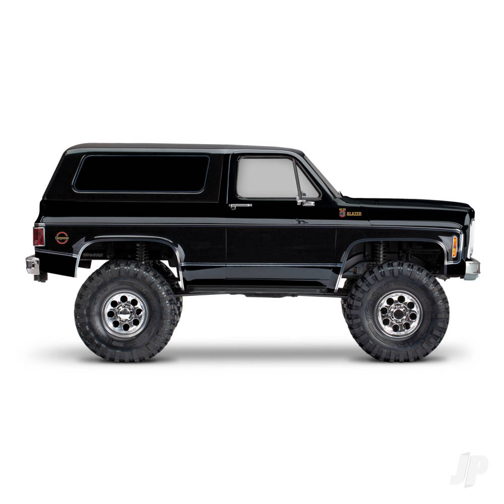 Traxxas TRX-4 1979 Chevy Blazer 1:10 4X4 Electric All-Terrain Crawler, Black (+ TQ 2-ch, XL-5 HV, Titan 550, Clipless Body)-4