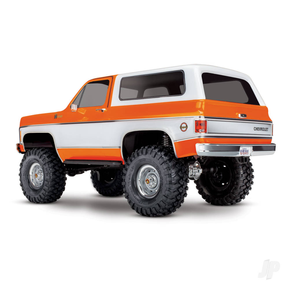 Traxxas TRX-4 1979 Chevy Blazer 1:10 4X4 Electric All-Terrain Crawler, Orange (+ TQ 2-ch, XL-5 HV, Titan 550, Clipless Body)-2