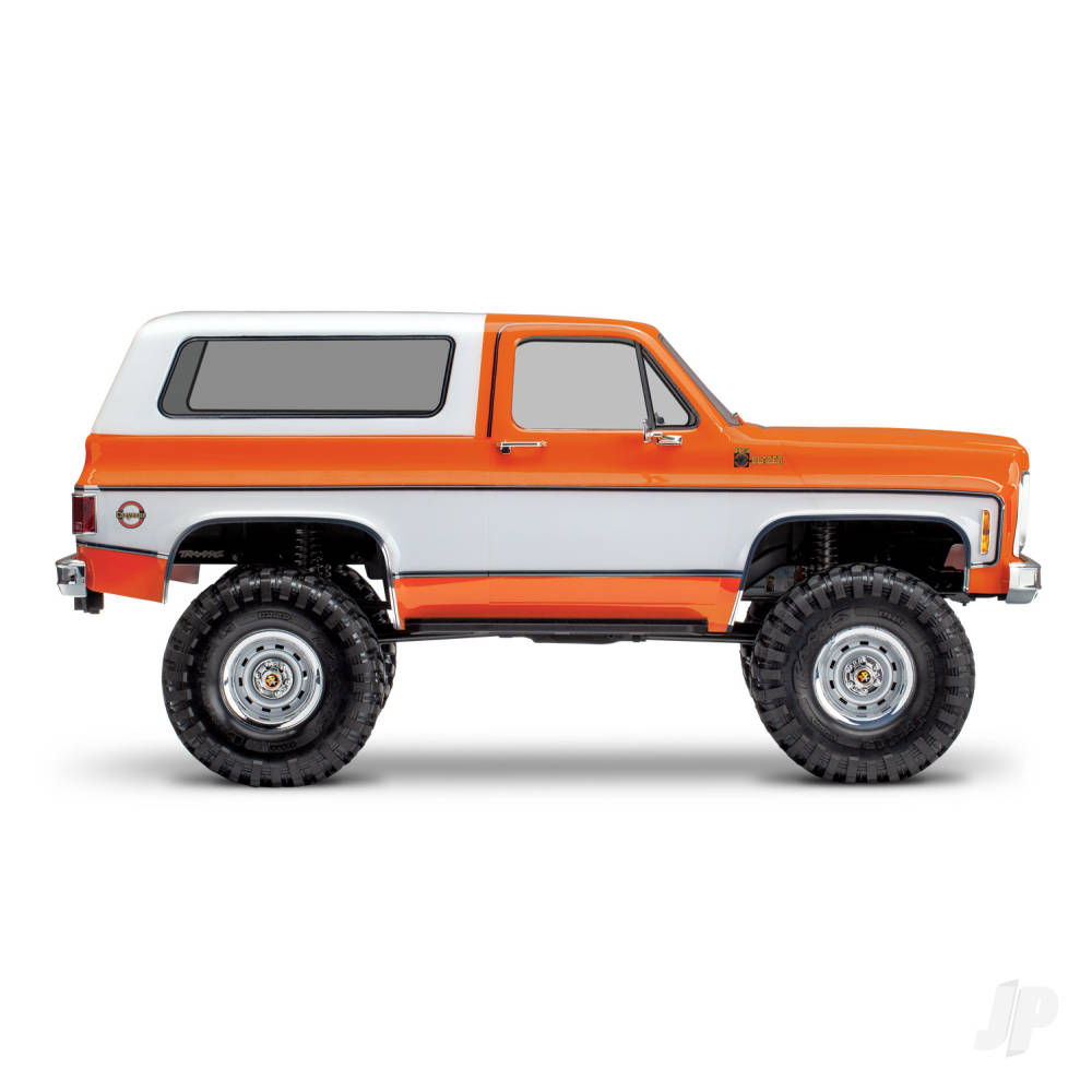 Traxxas TRX-4 1979 Chevy Blazer 1:10 4X4 Electric All-Terrain Crawler, Orange (+ TQ 2-ch, XL-5 HV, Titan 550, Clipless Body)-4