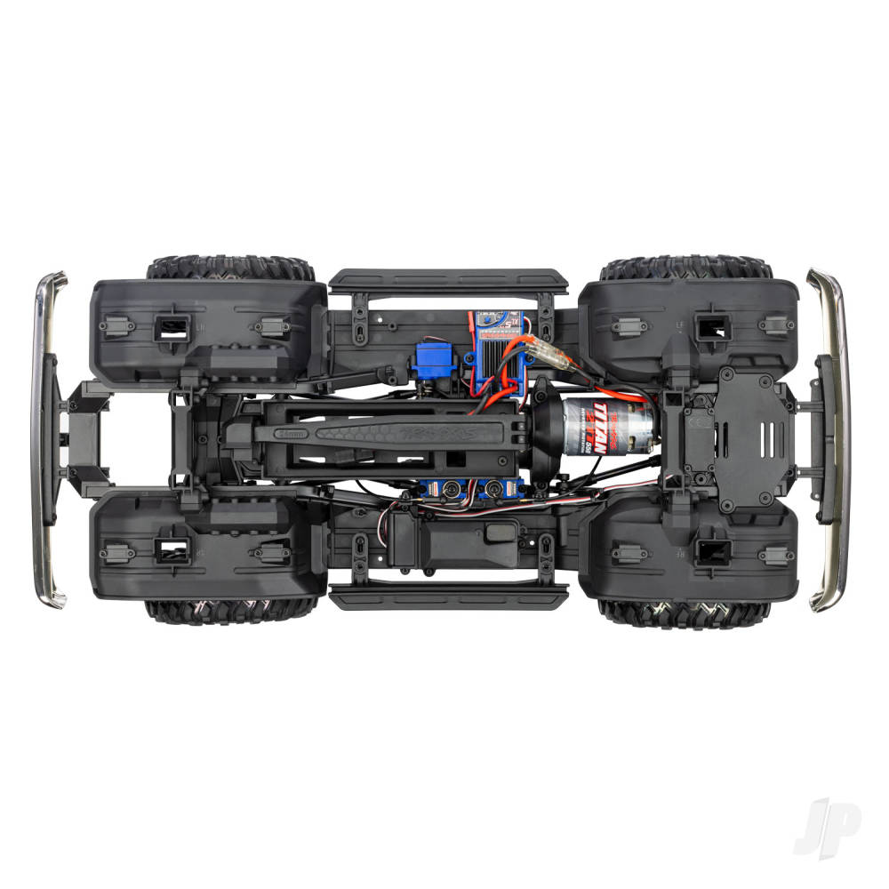 Traxxas TRX-4 1979 Chevy Blazer 1:10 4X4 Electric All-Terrain Crawler, Orange (+ TQ 2-ch, XL-5 HV, Titan 550, Clipless Body)-5