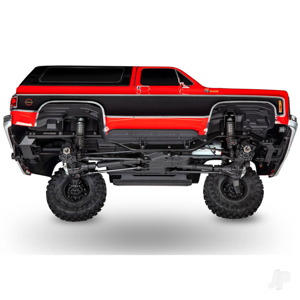 Traxxas TRX-4 1979 Chevy Blazer 1:10 4X4 Electric All-Terrain Crawler, Orange (+ TQ 2-ch, XL-5 HV, Titan 550, Clipless Body)-7