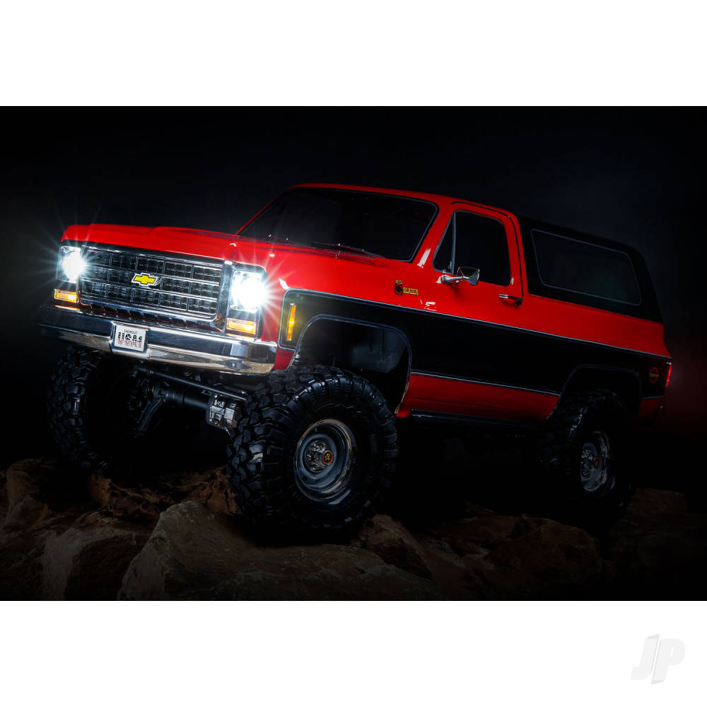 Traxxas TRX-4 1979 Chevy Blazer 1:10 4X4 Electric All-Terrain Crawler, Orange (+ TQ 2-ch, XL-5 HV, Titan 550, Clipless Body)-14