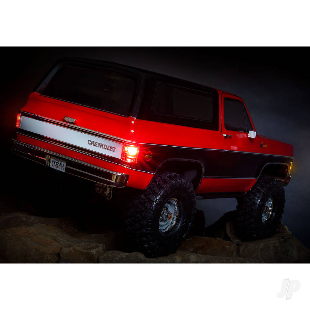 Traxxas TRX-4 1979 Chevy Blazer 1:10 4X4 Electric All-Terrain Crawler, Orange (+ TQ 2-ch, XL-5 HV, Titan 550, Clipless Body)-15